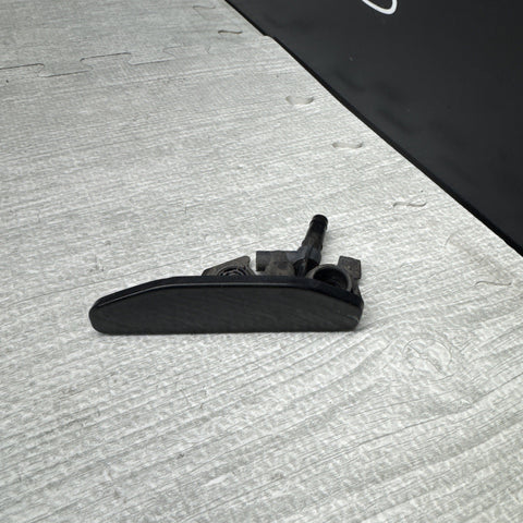 01-06 BMW E46 M3 Left Driver Head Light Washer Jet Trim Cover Carbon Black