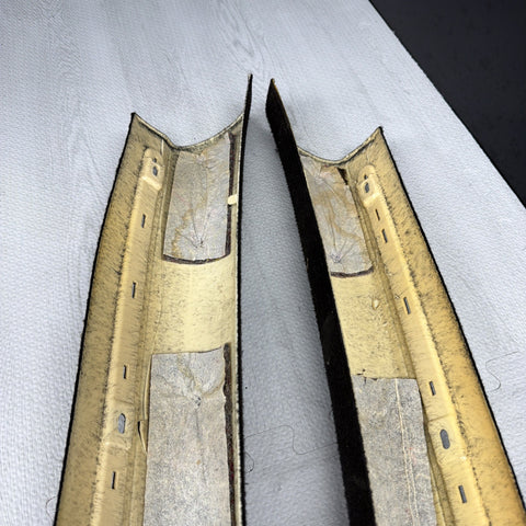 2001-2006 BMW M3 E46 Coupe Front Left Right A Pillar Trim Cover Black OEM