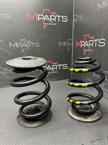 01-06 BMW E46 M3 Coupe Rear Axle Coils Springs Pair Yellow Markings