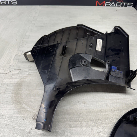 01-06 BMW E46 M3 Left Right Kick Dead Pedals Covers Trims Panels Genuine Black