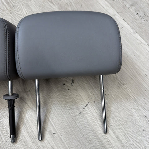 2001-2006 BMW E46 M3 Convertible Grey Rear Headrests Head Rests Pair OEM *Notes*