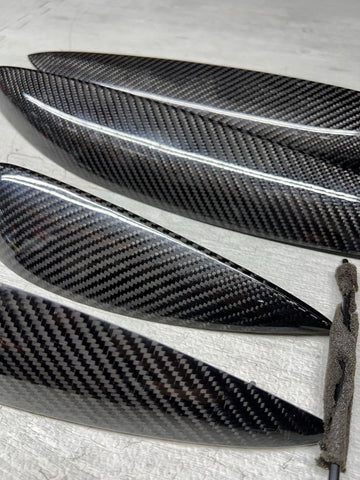 06-07 OEM BMW E63 E64 M6 Front Rear Door Dash Center Console Carbon Trim SET