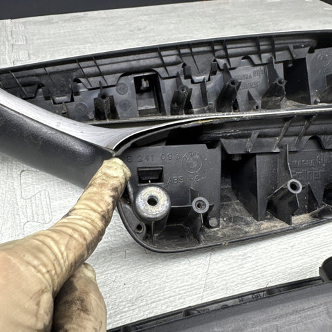 01-06 BMW E46 M3 Convertible Interior Armrests Trim Set Brushed Aluminum *Notes*