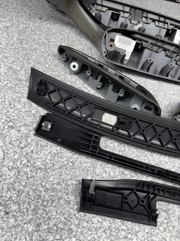 01-06 BMW E46 M3 Convertible Interior Armrests Trim Set Titan Shadow Grey