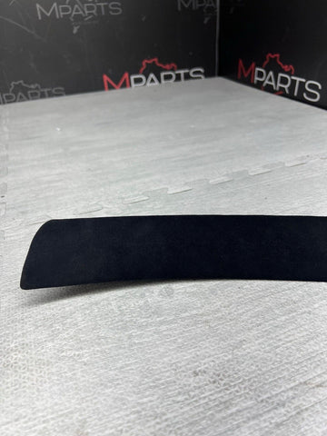 01-06 BMW E46 M3 Alcantara Black Center Dash Dashboard Trims 8196103 Set Of 3