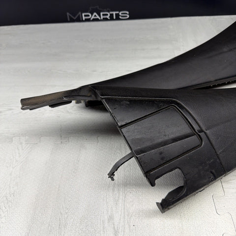 BMW 01-06 E46 325 330 M3 OEM Convertible Rear Top Lateral Trims Panels Black