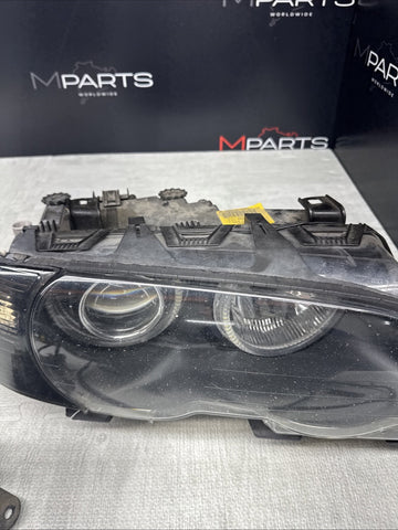 02-06 BMW E46 M3 ORIGINAL Bi Xenon Headlights Stock *Repaired Tab*