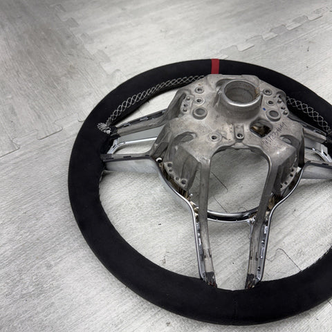 PORSCHE 991 GT3 991.2 GT 3 RS 997.2 BLK LEATHER PDK SHIFT STERRING WHEEL RED TOP