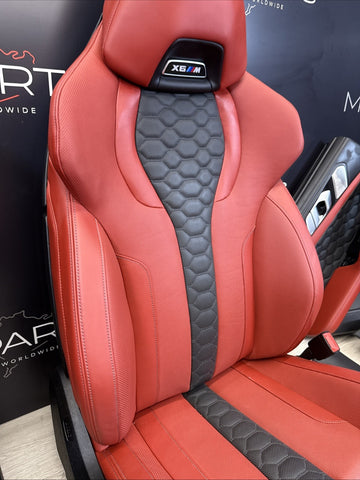 20-25 BMW G06 F96 X6M Original Sakhir Orange Interior Seats Complete