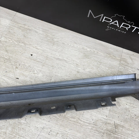 BMW F10 11-16 Left Side Skirt Rocker Panel Molding USED OEM Space Gray