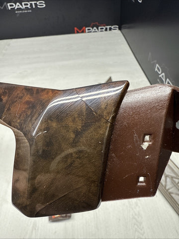 01-06 BMW E46 325 330 M3 Headlight Switch Radio Dash Trims Wood