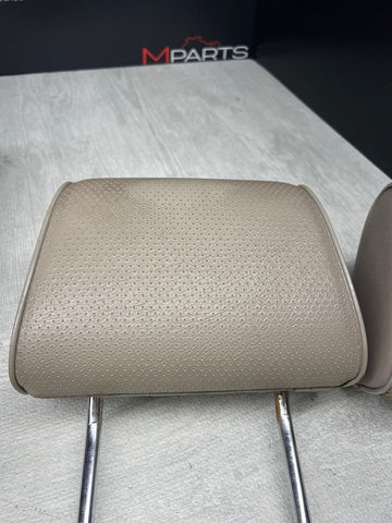 BMW E30 318 325 3 Series Headrests Head Rests Beige Driver and Passenger