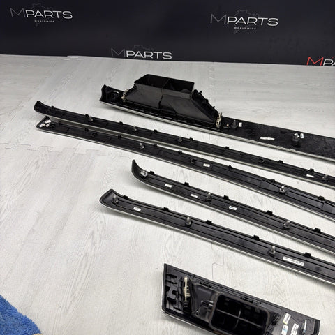 08-13 OEM BMW E92 E93 M3 Brushed Aluminum Interior Trim Dash Panels Set *Notes*