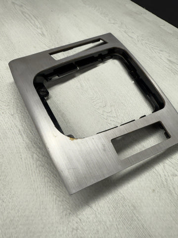 01-06 BMW E46 M3 Convertible Interior Center Shift Shifter Trim Brushed Aluminum