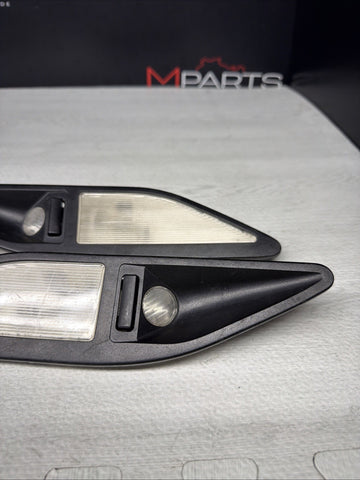 BMW E39 M5 540I REAR DOME LIGHT INTERIOR READING LAMP BLACK R/L 2491509 2491510