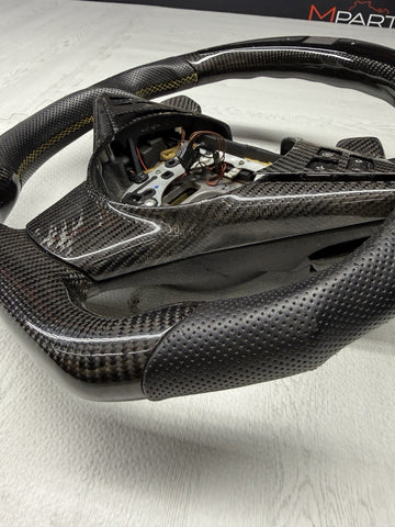 BMW E60 E63 E64 M5 M6 06-10 SMG Steering Wheel Carbon Fiber LED Performance