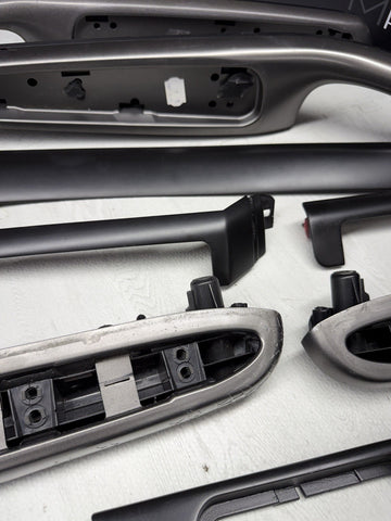 01-06 BMW E46 M3 Coupe Interior Armrests Trim Set Titan Shadow *Notes*