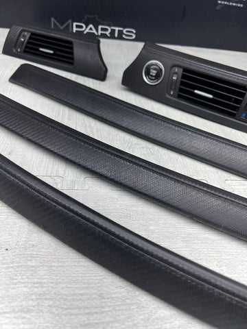 08-13 BMW E92 E93 M3 Interior Trim Set Carbon Leather OEM Genuine