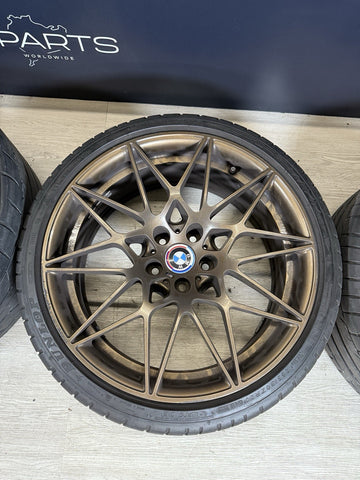 15-20 BMW F80 F82 F83 M3 M4 666M 20” OEM Competition Wheels Rims Bronze