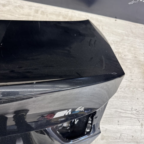(PICKUP ONLY) 15-20 BMW F82 M4 COUPE REAR TRUNK DECK LID PANEL OEM BLACK
