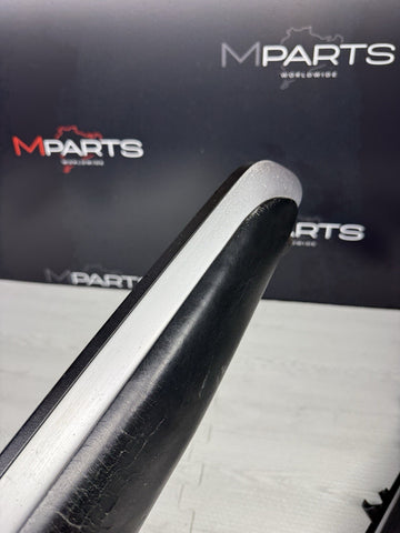 01-06 BMW E46 M3 Coupe Interior Armrests Trim Set Brushed Aluminum *Tab