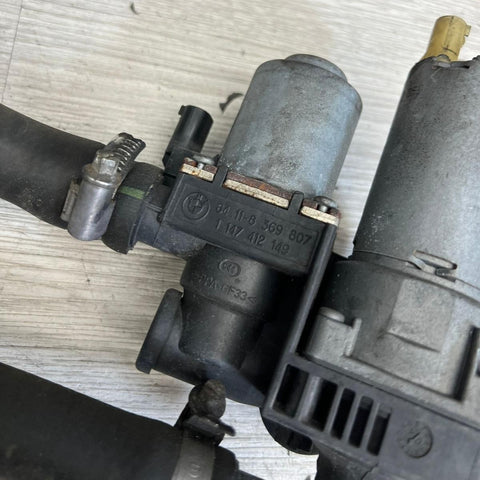 01-06 BMW E46 M3 WATER HEATER VALVE COOLANT PUMP + HOSES S54 OEM 8369807