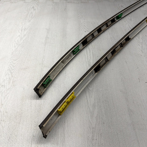 BMW E46 325 330 M3 Roof Rails Moldings Trims Pair Coupe OEM
