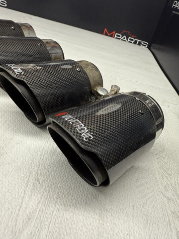 Valvetronic Designs 76mm Carbon Fiber Exhaust Tips Universal