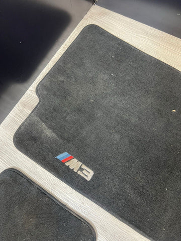 Used Genuine 01-06 BMW E46 M3 Convertible Carpets Floor Mats Black Front & Rear