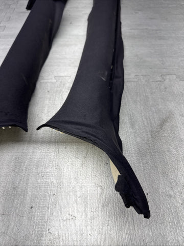2001-2006 BMW M3 E46 Coupe Front Left Right A Pillar Trim Cover Black OEM
