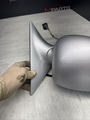 01-06 BMW E46 M3 Side View Door Mirrors Pair Titanium Silver *Notes*