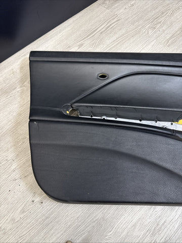 01-06 BMW E46 M3 DRIVER LEFT SIDE DOOR PANEL CARD BLACK OEM