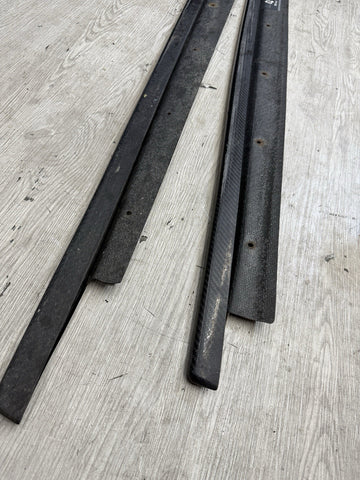 3D DESIGN Carbon Fiber Rocker Panel Side Skirt Extensions 15-18 BMW F80 M3 Sedan