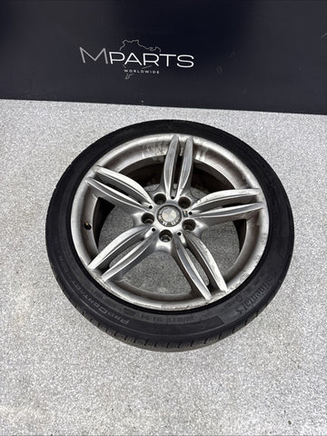 OEM BMW F10 F13 Front Wheel Rim 19x8.5 ET33 M Double Spoke Style 351 Silver