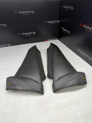 01-06 BMW E46 M3 Coupe Rear Seat Backrest Side Bolster Pair Black Napa OEM
