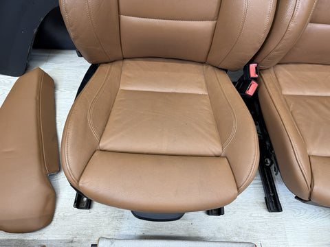 08-13 BMW E92 M3 Coupe Original Saddle Brown Interior Seats Complete Heated