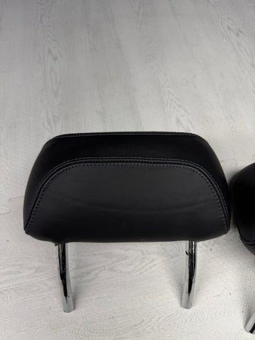 99-06 BMW E46 328 325 330 Sedan Coupe Rear Seat Headrest Black Pair OEM