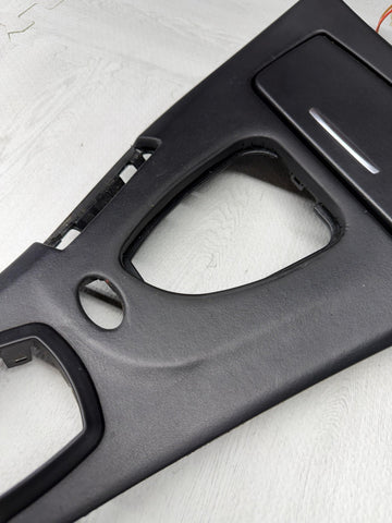 9-13 BMW M3 E92 E93 AUTOMATIC SHIFTER COVER BEZEL PANEL Black OEM 7903962 *notes