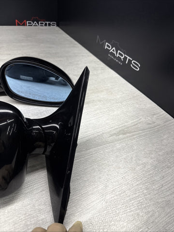 01-06 BMW E46 M3 Side View Door Mirrors Pair Painted Jet Black *Notes*