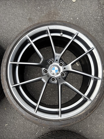 OEM 15-20 BMW F80 F82 F83 F87 M2 M3 M4 CS Wheels Rims Style 763M Orbit Grey