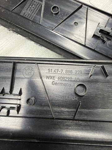 06-10 OEM BMW E63 E64 Illuminated Door Sills Covers Trim Entrance Plates Set