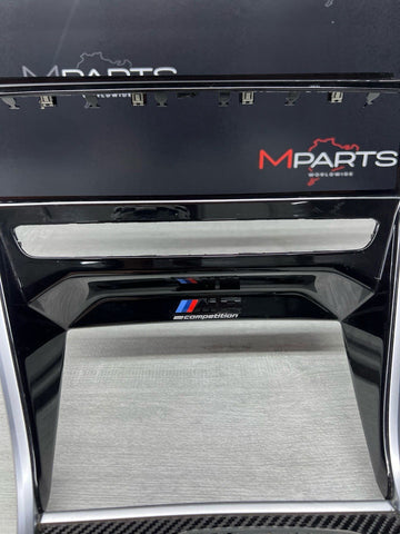 Center Dash Console Carbon Fiber Trims Panels 51168096321 51169396502 BMW F92 M8
