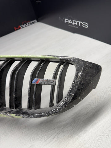 15-18 BMW F80 M3 Front Left Driver Bumper Kidney Chrome Grilles Grills OEM