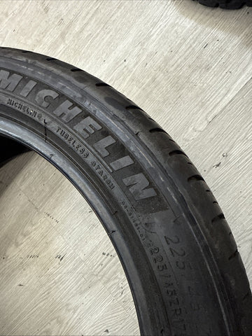2021 Used 225/45ZR17 Michelin Pilot Sport All Season 4 94Y - 5-7/32