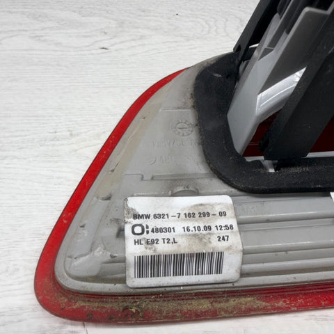 BMW 3 Series 328 335 E92 M3 pre-LCI Left Inner Tail Light OEM 7162299