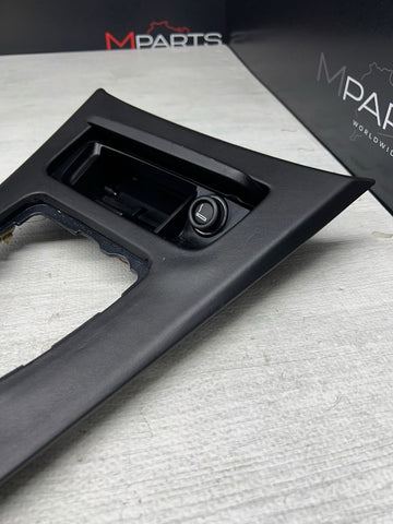 09-13 BMW E90 E92 M3 MANUAL CIC LEATHER CENTER CONSOLE TRIM