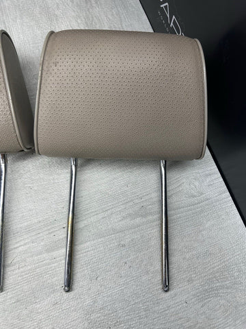 BMW E30 318 325 3 Series Headrests Head Rests Beige Driver and Passenger