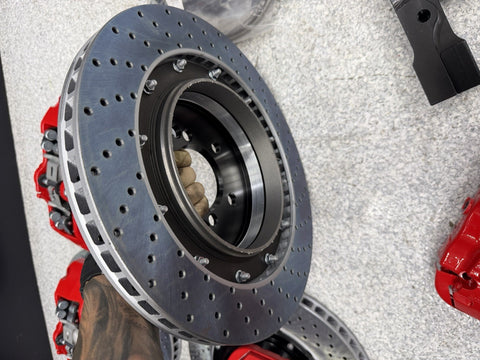 NEW 01-06 BMW E46 M3 BREMBO Big Brake Kit Red Calipers Rotors Set Plug & Play