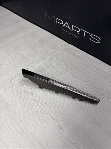 08-13 BMW E92 E93 M3 Front Fender Left Driver Side Marker Light Black Chrome