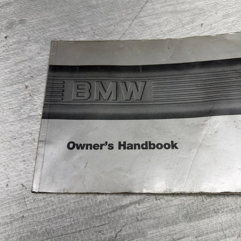 1987 BMW 325 325i 325iS Convertible Owner’s Manual User Guide OEM U.S. & Canada